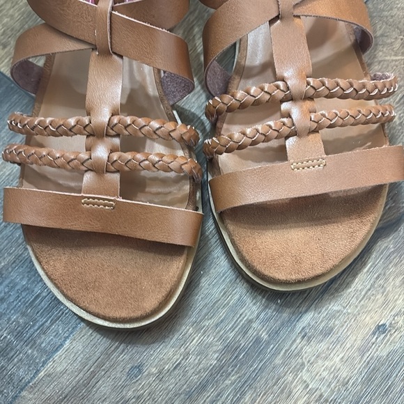 Pop Womens Traffic Ankle Strap Flat Sandals - Picture 6 of 12